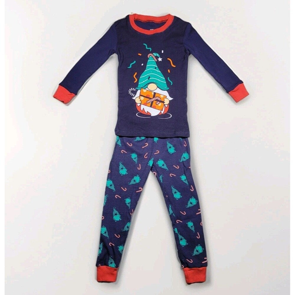 Knome & Candy Cane Holiday Christmas Pajamas Outfit 3T Shirt and Pants